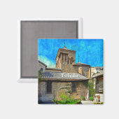 Aimant Vue du musée El Greco à Tolède (Recto/Verso)