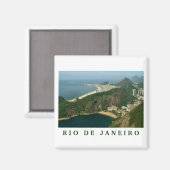 Aimant "Vue du pain de sucre, Rio de Janeiro" (Recto/Verso)