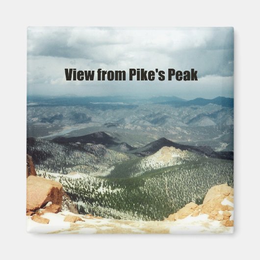 Aimant Vue du pic de Pike (Devant)