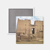 Aimant Vue du premier pylône du Temple de Horus (Recto/Verso)