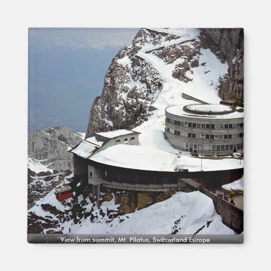 Aimant Vue du sommet, Mont Pilatus, Suisse Europe (Devant)