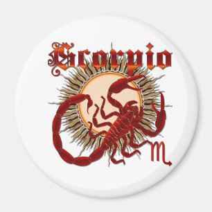 Aimant Vue du zodiaque Scorpio-Design-1 au-dessous des