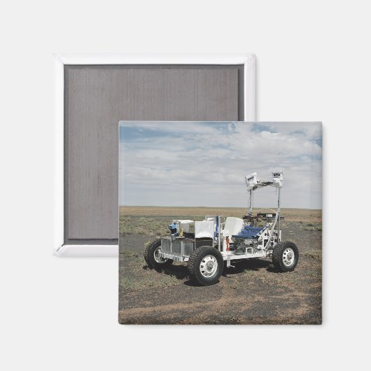 Aimant Vue d'un véhicule lunaire 1 G (Recto/Verso)