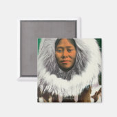 Aimant Vue d'une beauté Eskimo (Recto/Verso)
