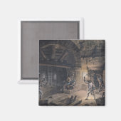 Aimant Vue d'une cellule de la Bastille (Recto/Verso)