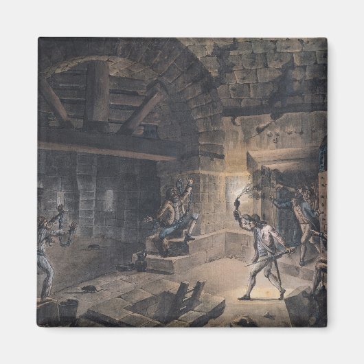 Aimant Vue d'une cellule de la Bastille (Devant)