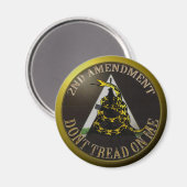 Aimant Vue en fer/Molon Labe (Recto/Verso)