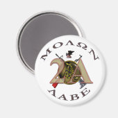 Aimant Vue en fer/Molon Labe (Recto/Verso)