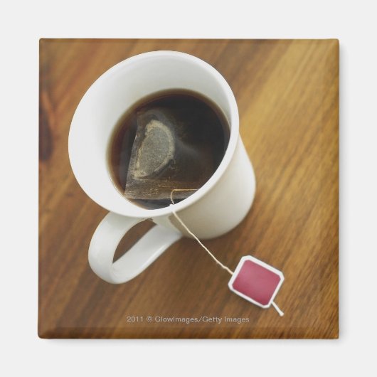 Aimant Vue en grand angle d'une tasse de thé (Devant)