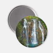 Aimant Vue en hauteur sur la cascade, Croatie (Recto/Verso)