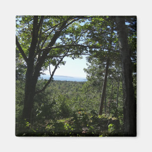 Aimant Vue estivale dans le parc national d'Acadia