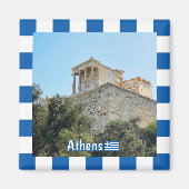 Aimant Vue extérieure de l'Acropole à Athènes, Grèce (Devant)