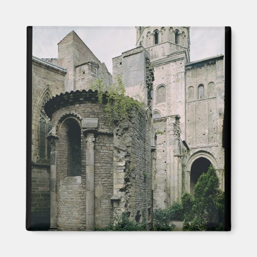 Aimant Vue extérieure de l'apsidiole de l'abbaye (Devant)