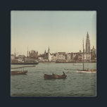 Aimant Vue générale d'Anvers II, Belgique<br><div class="desc">Impression photomécanique vintage d'une vue générale d'Anvers,  Belgique à la fin du 19ème siècle. La photo montre une vue d'Anvers de l'autre côté de l'Escaut. Photo avec l'aimable autorisation du LOC (LC-DIG-ppmsc-05615). owgs01</div>