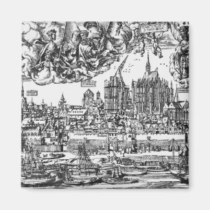 Aimant Vue générale de Cologne, 1531 (gravure) (pho de