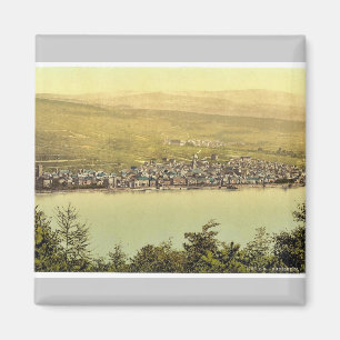 Aimant Vue générale, Rudesheim, le Rhin, classi de