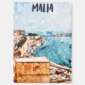 Aimant Vue imprenable sur Malte Méditerranée Island (Recto)