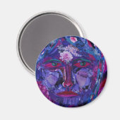 Aimant Vue intérieure - Magenta & Violet (Recto/Verso)