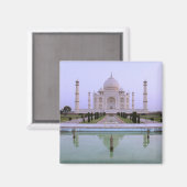 Aimant vue matinale du Taj Mahal reflétée dans (Recto/Verso)