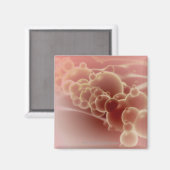 Aimant Vue microscopique des microsphères du latex (Recto/Verso)