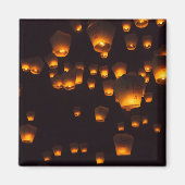 Aimant Vue nocturne des Sky Lanterns (Devant)