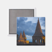 Aimant Vue nocturne sur le bastion des pêcheurs, Castle H (Recto/Verso)