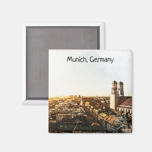 Aimant Vue panoramique de Munich Allemagne