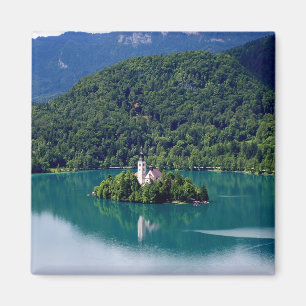 Aimant Vue panoramique du lac Bled