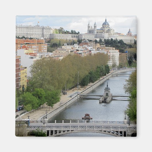 Aimant Vue panoramique, Madrid, Espagne (Devant)
