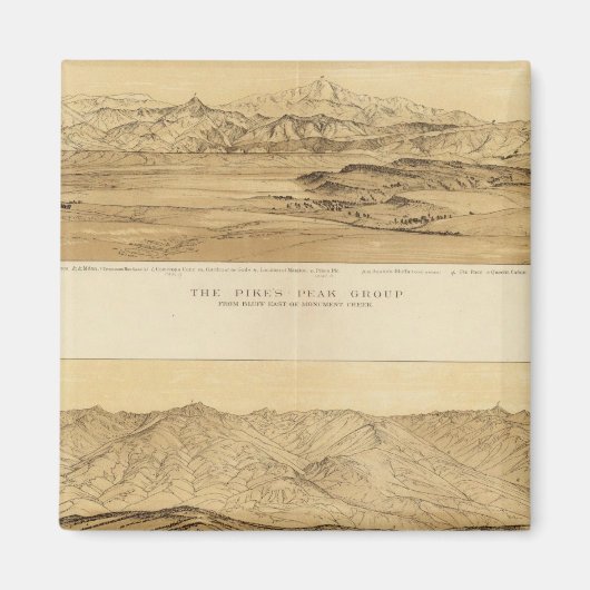 Aimant Vue panoramique sur le Colorado (Devant)