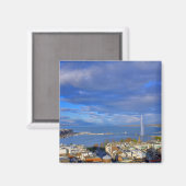 Aimant Vue panoramique sur le jet d'eau de Genève (Recto/Verso)