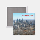 Aimant Vue panoramique sur Montréal (Recto/Verso)