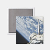 Aimant Vue partielle de Space Shuttle Endeavor (Recto/Verso)