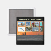 Aimant Vue pittoresque Key West, Floride (Recto/Verso)