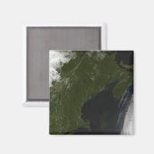 Aimant Vue satellite de la Nouvelle-Angleterre (Recto/Verso)