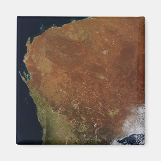 Aimant Vue satellite de l'Australie occidentale (Devant)