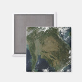 Aimant Vue satellite de l'Indochine (Recto/Verso)