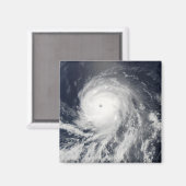 Aimant Vue satellite de l'ouragan Celia (Recto/Verso)