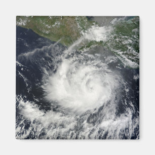 Aimant Vue satellite de tempête tropicale Darby