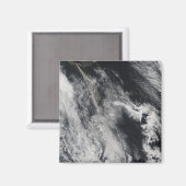 Aimant Vue satellite d'un panache de cendre 2 (Recto/Verso)