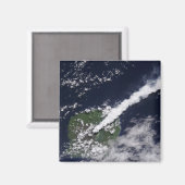 Aimant Vue satellite d'un panache épais et riche en vapeu (Recto/Verso)