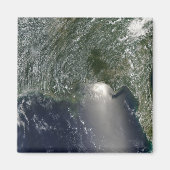 Aimant Vue satellite d'une marée noire (Devant)