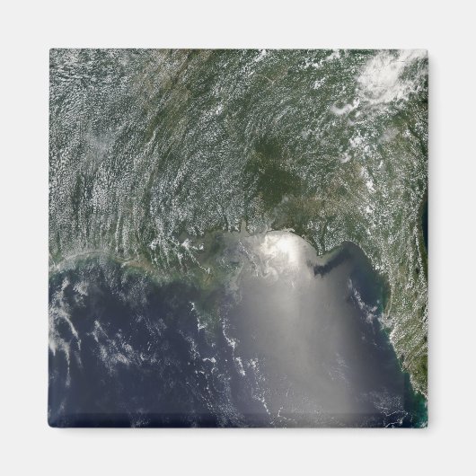 Aimant Vue satellite d'une marée noire (Devant)