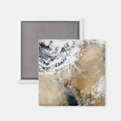 Aimant Vue satellite sur la Méditerranée orientale (Recto/Verso)