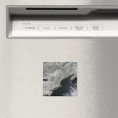 Aimant Vue satellite sur la neige (In Situ (Lave-vaisselle))