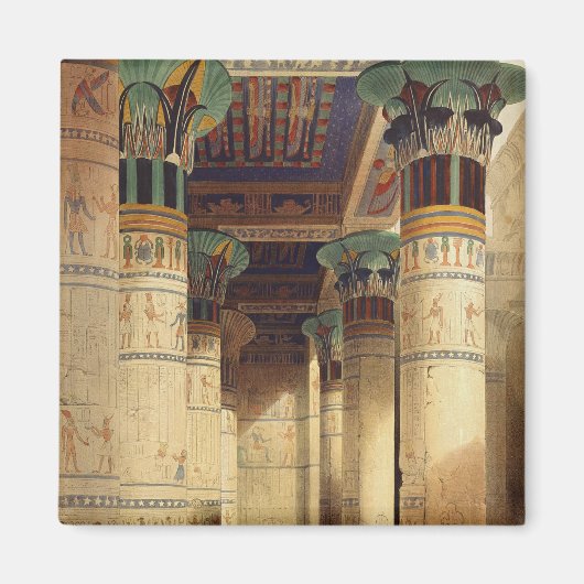 Aimant Vue sous le Grand Portico, Philae (Devant)