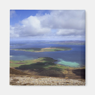 Aimant Vue supérieure : continent de bruit, graemsay et