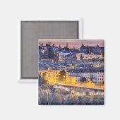 Aimant Vue sur Fribourg en début de soirée (Recto/Verso)