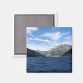 Aimant Vue sur la baie de Boka Kotorska, Monténégro (Recto/Verso)