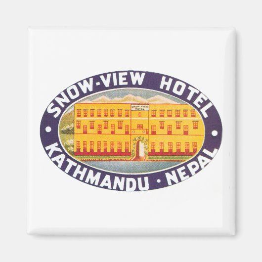 Aimant Vue sur la neige Hotel Kathmandu Nepal (Devant)